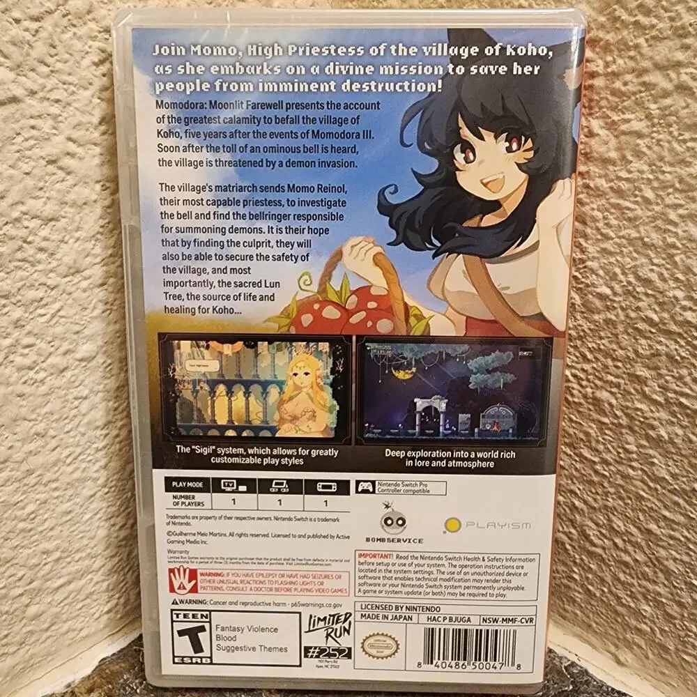Game - Momodora: Moonlit Farewell (NEW) - Switch - Limited Run Games